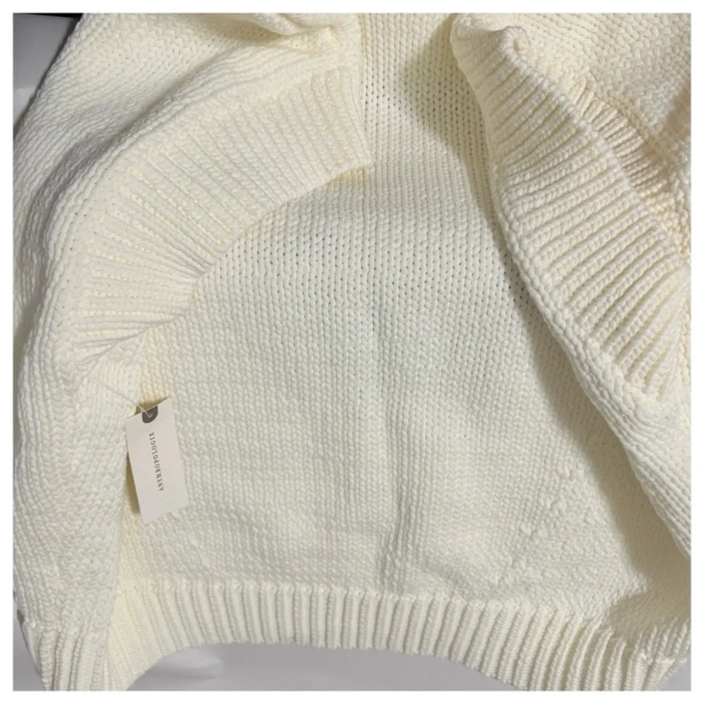 NWT Anthropologie Maeve The Pippa Crew-Neck Strawberry Sweater Cap-Sleeve XL - Picture 10 of 14